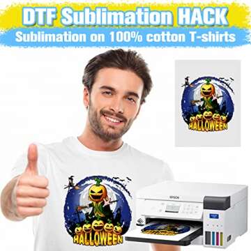 Yamation DTF Transfer Film and Powder for Custom T-Shirt Printing
