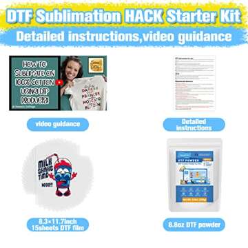 Yamation DTF Film and Powder Set for Custom Prints