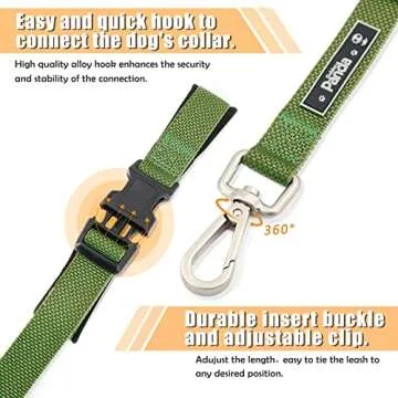 Supet 6 FT Dog Leash All in 1 Heavy Duty Pet Leash with 2 Padded Handle, Traffic Handle & Durable Snap Hook, Easy Control Walking Lead for Large Medium Small Dogs