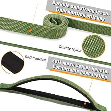 Supet 6 FT Dog Leash All in 1 Heavy Duty Pet Leash with 2 Padded Handle, Traffic Handle & Durable Snap Hook, Easy Control Walking Lead for Large Medium Small Dogs