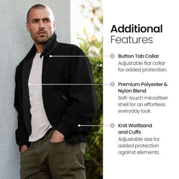 Weatherproof Men's Golf Jacket - Stylish & Functional Windbreaker