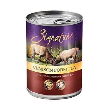 Zignature Venison Formula Canned Dog Food, 13 Oz Cans (12 Cans In A Case)