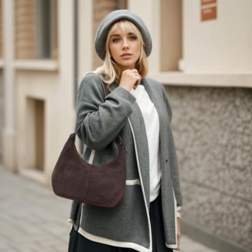 IKYWT Suede Shoulder Bag for Stylish Women