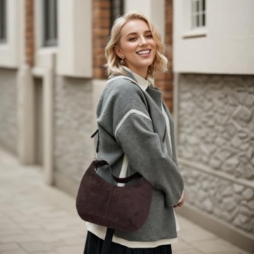 IKYWT Suede Shoulder Bag for Stylish Women