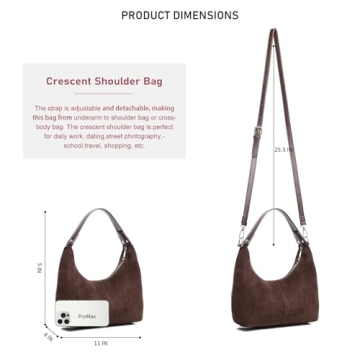 IKYWT Suede Shoulder Bag for Stylish Women