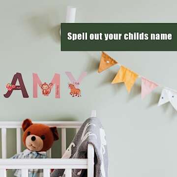 Animal Alphabet Wall Decals - Fun ABC Stickers for Kids