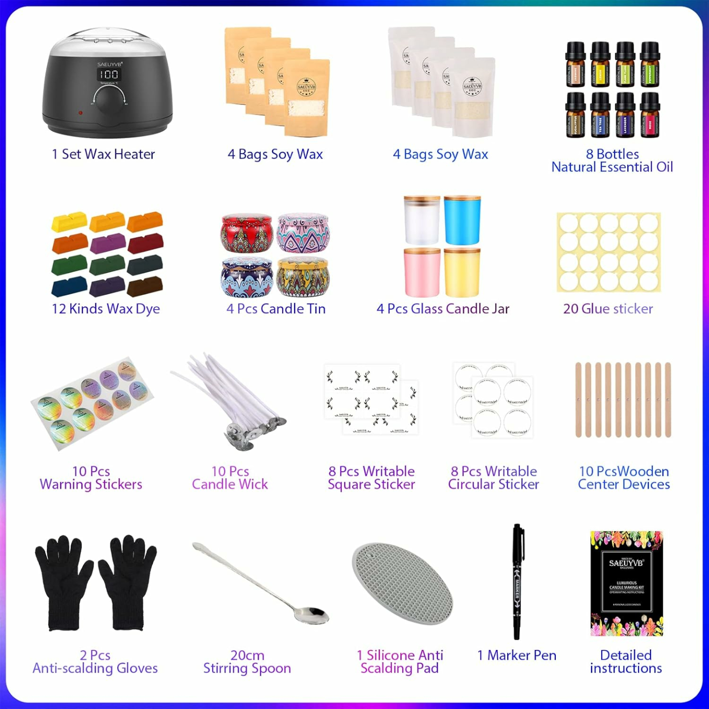 Candle Making Kit - DIY Soy Candle Starter Set