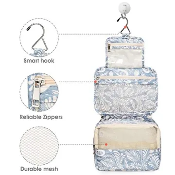 Narwey Waterproof Hanging Toiletry Bag for Women