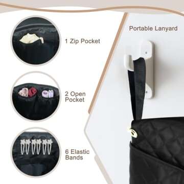 Hair Tools Travel Bag with Heat Resistant Mat