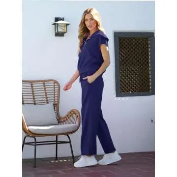 Comfortable Women's 2 Piece Sweatsuit Set - Soft & Chic