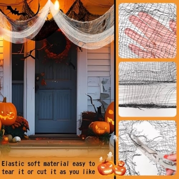 Yokodaza 6 Pack Halloween Creepy Cloth for Décor