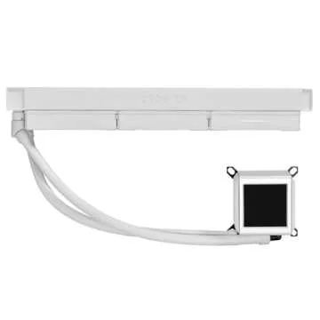 Lian-Li Galahad II LCD CPU Liquid Cooler - White, 360mm, ARGB Fan