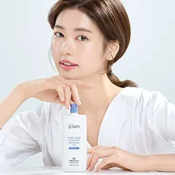 MAKEPREM Defense Me Daily Vegan Sun Fluid Non-greasy Calming Hydrating SPF 50+PA++++ Sunblock Reef-safe UV Broad Protection Sunscreen Blue Ray Sensitive Acne-Prone Oily Skin Face Body Korean Skincare