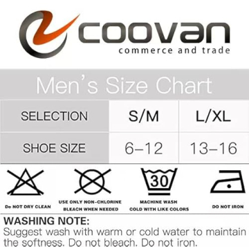 COOVAN 10 Pairs Mens Ankle Socks - Durable, Comfortable Wear