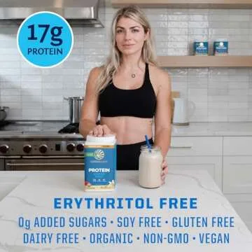 Sunwarrior Vegan Protein Powder Plant-Based USDA Organic | BCAA Amino Acids Hemp Seed | Keto Friendly Soy, Dairy, Gluten, & Synthetic Free Non-GMO | Vanilla 32 Servings 17g