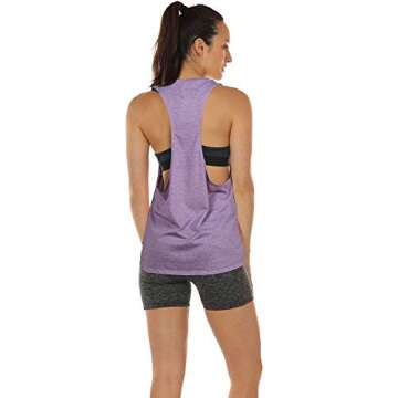 icyzone Women's Workout Tank Tops - Comfortable Activewear
