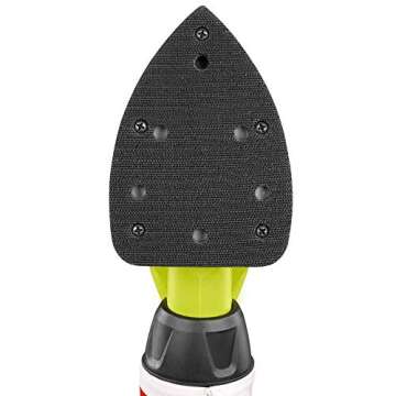 Ryobi CFS1503GK Compact Corner Cat 12,500 OPM 1.2 Amp Corded Orbital Finishing Sander w/ 10 Pads and Carrying Case