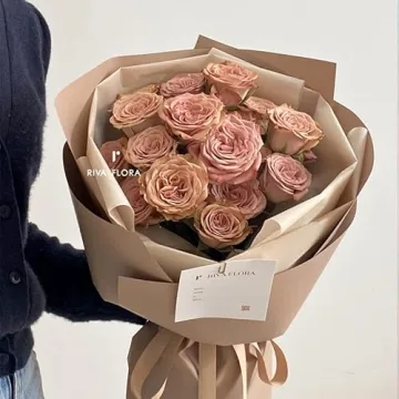 High-Quality Waterproof Bouquet Wrapping Paper - Khaki Roll 8 Yards