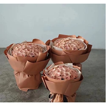 High-Quality Waterproof Bouquet Wrapping Paper - Khaki Roll 8 Yards