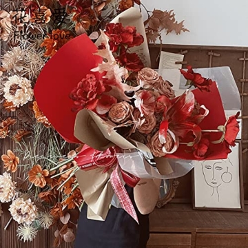 High-Quality Waterproof Bouquet Wrapping Paper - Khaki Roll 8 Yards