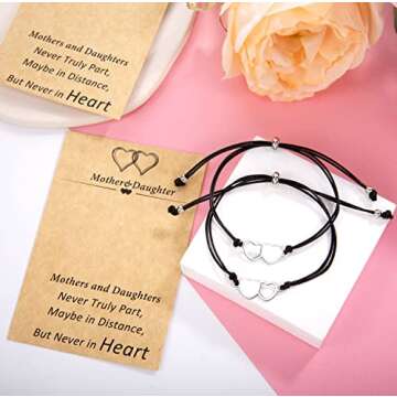 Mother Daughter Bracelets Set for Heartfelt Gifts