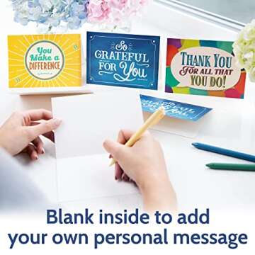 24 Appreciation Cards with Envelopes - Team Gifts, Teacher Gifts Bulk, Volunteer and Employee Appreciation Cards, Boxed Gratitude Cards Set for Nurse Appreciation Week and Staff Appreciation Day