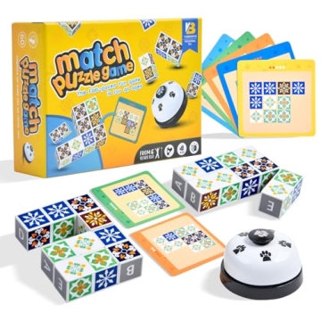 Wooden Matching Game Puzzle for Family Fun and Learning