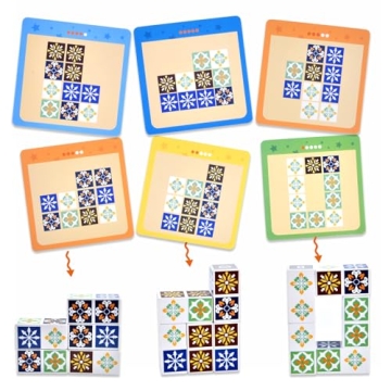 Wooden Matching Game Puzzle for Family Fun and Learning