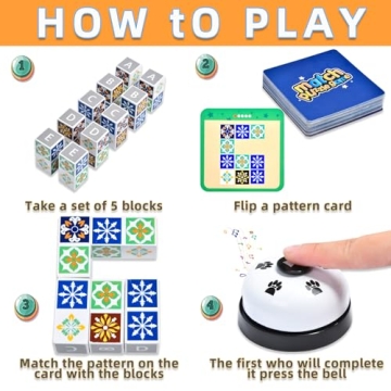 Wooden Matching Game Puzzle for Family Fun and Learning