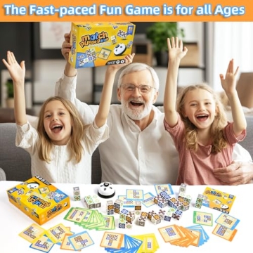 Wooden Matching Game Puzzle for Family Fun and Learning