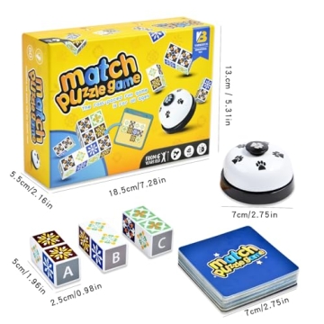 Wooden Matching Game Puzzle for Family Fun and Learning