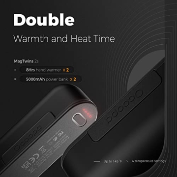 OCOOPA Magnetic Rechargeable Hand Warmers 2 Pack with USB-C