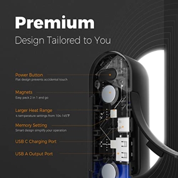 OCOOPA Magnetic Rechargeable Hand Warmers 2 Pack with USB-C