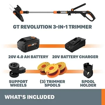 WORX GT Revolution 20V 12" 3-in-1 Trimmer Edger Mini-Mower