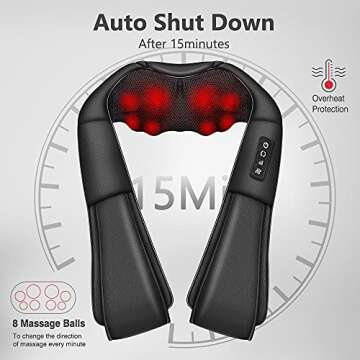 iKristin Neck Massager - Heated Shiatsu Pain Relief