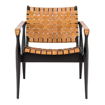 Stylish Safavieh Couture Dilan Leather Safari Chair