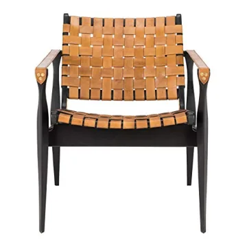 Stylish Safavieh Couture Dilan Leather Safari Chair