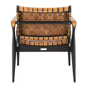 Stylish Safavieh Couture Dilan Leather Safari Chair