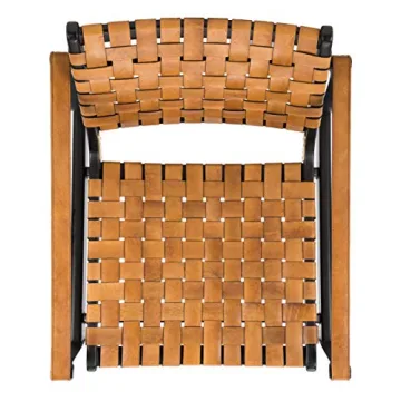 Stylish Safavieh Couture Dilan Leather Safari Chair