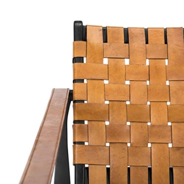 Stylish Safavieh Couture Dilan Leather Safari Chair