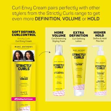 Marc Anthony Curl Cream with Shea Butter & Oils Defines & Softens Curly & Wavy Hair, Set of 2