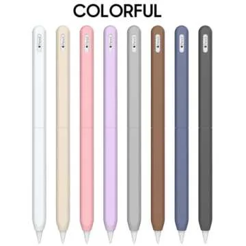 CUBETOOU 2 Pack Silicone Case for Apple Pencil 2nd Generation Case Cover Ultra Thin Protective Sleev...