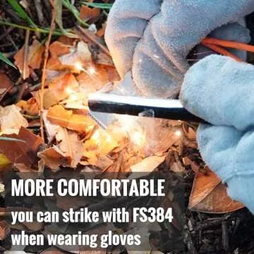 FERROFIRE FS384 Classic Ferro Rod Fire Starter