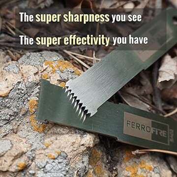 FERROFIRE FS384 Classic Ferro Rod Fire Starter