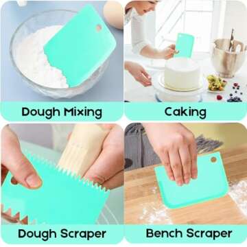 SURDOCA Cake Scraper Set - Perfect for Professional Baking