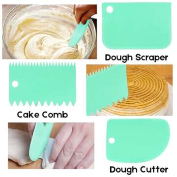 SURDOCA Cake Scraper Set - Perfect for Professional Baking