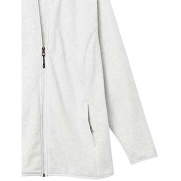 Amazon Essentials Women's Classic-Fit Full-Zip Polar Soft Fleece Jacket (Available in Plus Size), Light Grey Heather, Small