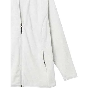 Amazon Essentials Women's Classic-Fit Full-Zip Polar Soft Fleece Jacket (Available in Plus Size), Light Grey Heather, Small