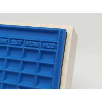 A5 Habit Tracker Rubber Stamp for Effortless Journaling