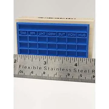 A5 Habit Tracker Rubber Stamp for Effortless Journaling